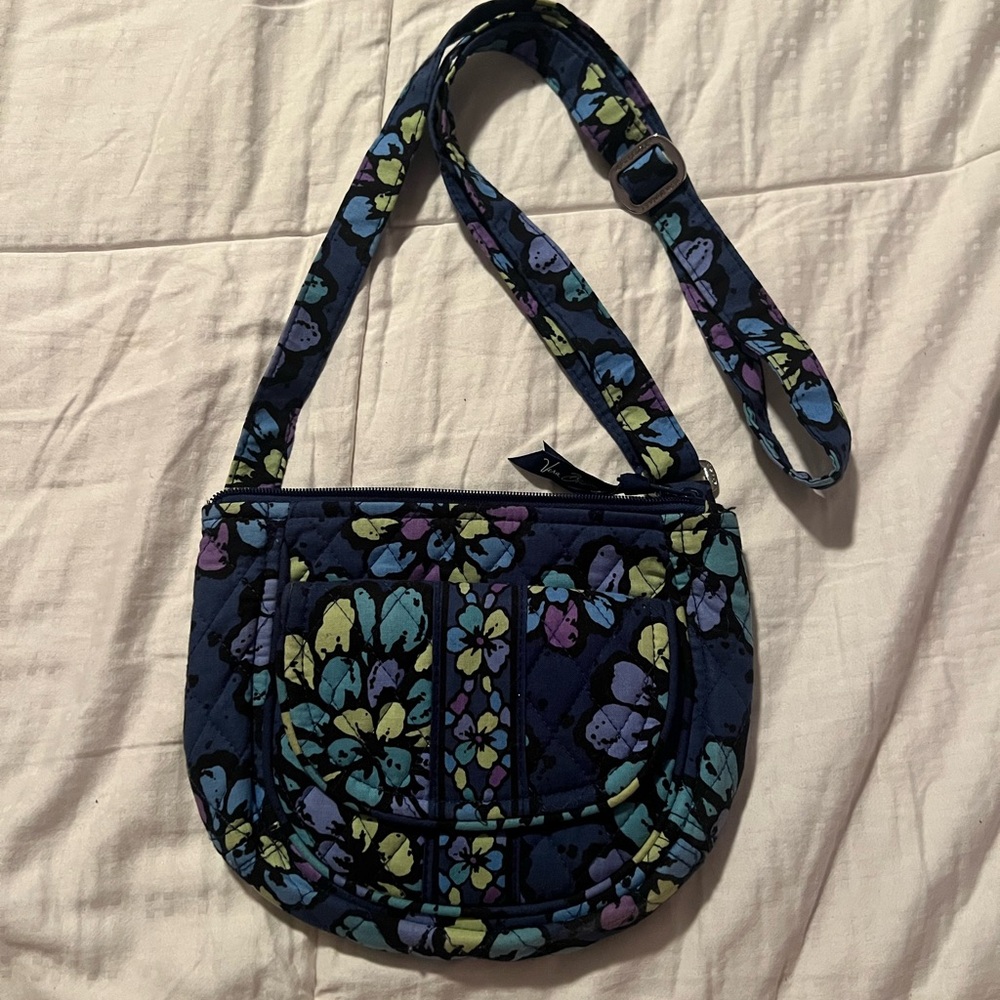 Vera Bradley Navy Floral Crossbody Bag